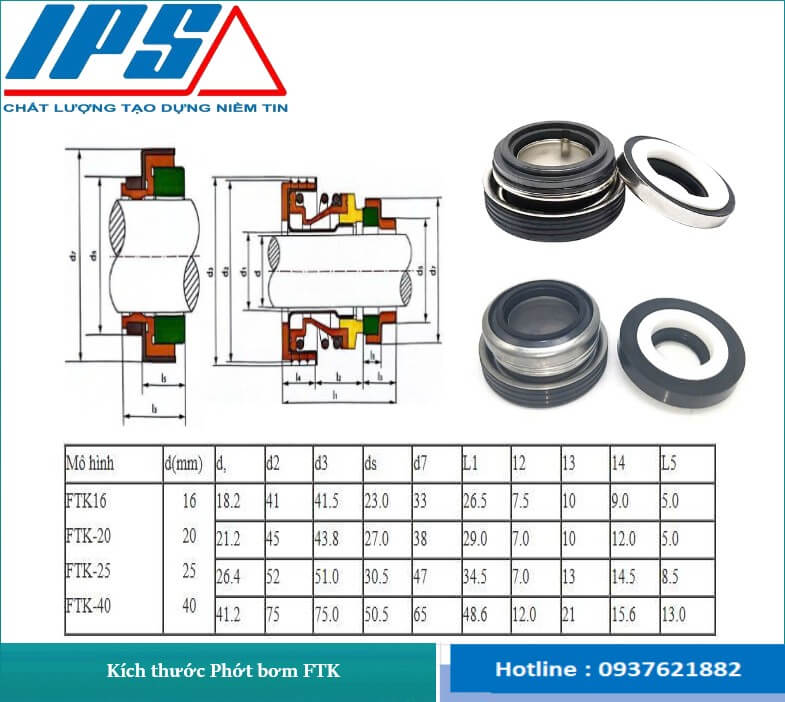 /Phớt bơm FTK-6(5)